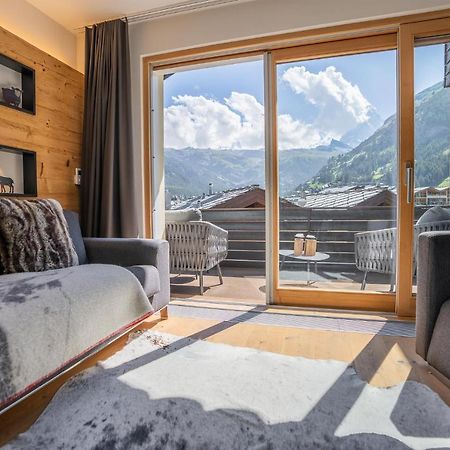 Moderne Wohnung Mit Ausblick Und Viel Sonne Zermatt Esterno foto